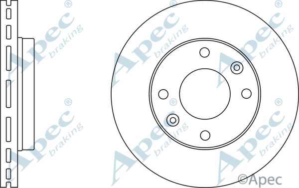 APEC BRAKING Jarrulevy DSK2404